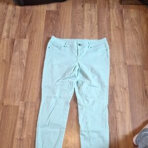 Maurices Light Green Jeggings